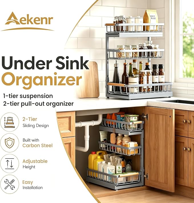 Under Sink Organizer and Storage - Image 2