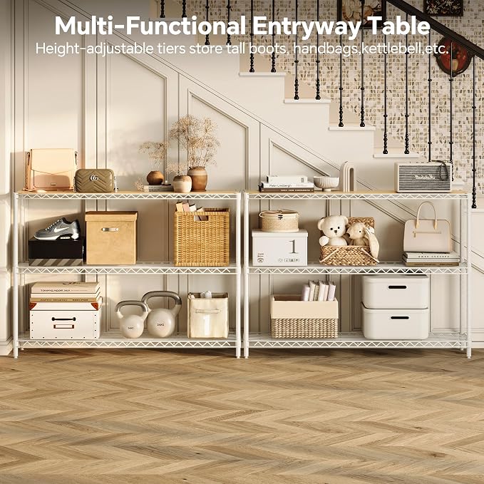 Homeiju 3-Shelf Storage Rack, Heavy Duty - Image 7