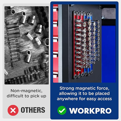 WORKPRO Magnetic Socket Organizer - Image 4