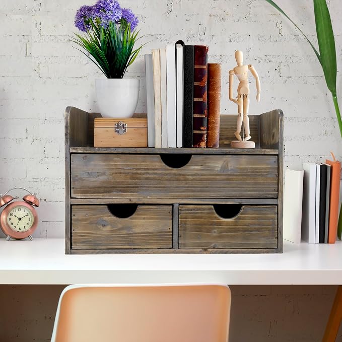 Besti Wooden Office Desk Organizer - Image 2