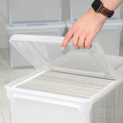 IRIS USA 5-Pack 44 Qt. Letter File Box - Image 6