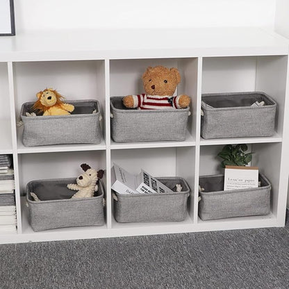 HNZIGE Small Baskets for Shelves Fabric Storage Baskets, Empty Gift Baskets - Image 5