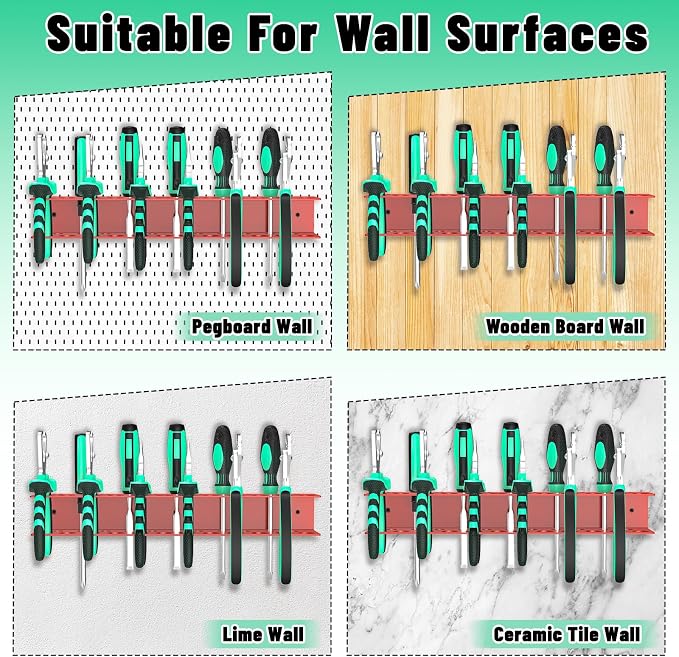 Screwdrivers Pliers Holder Wall Mount, Metal Utility Storage Rack - Image 5