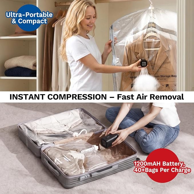 Hanging Vacuum Storage Bags For Clothes - Image 8
