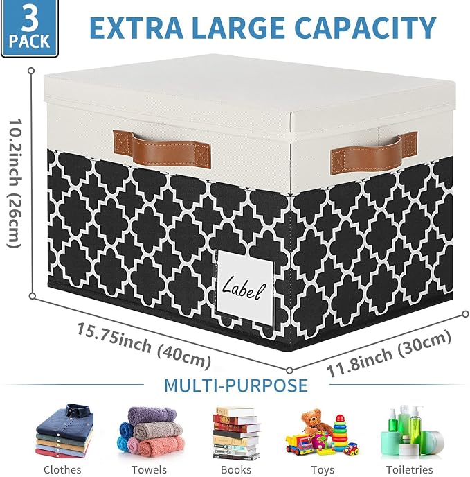 GhvyenntteS Extra Large Storage Bins - Image 3