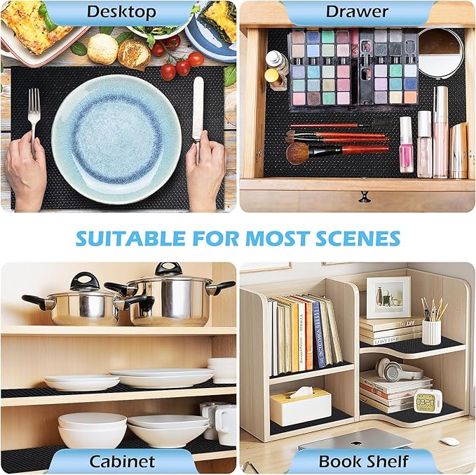Drawer Liners, Waterproof Shelf Liner, Anti-Slip Non-Adhesive BPA Free Kitchen - Image 5