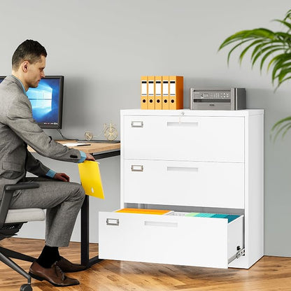 SISESOL 3 Drawer Lateral File Cabinet - Image 2