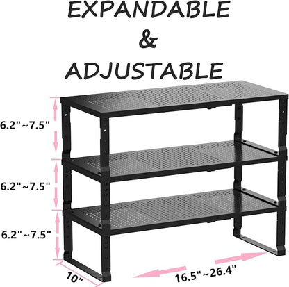Metal Stackable Expandable Storage Shelf - Image 3