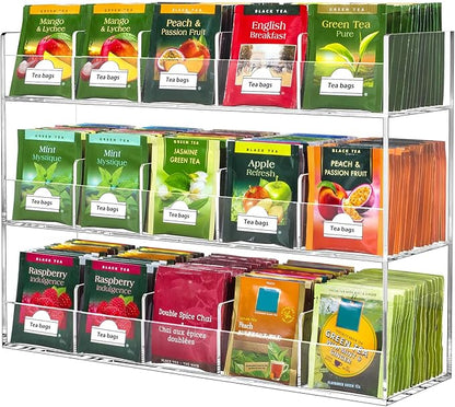 BEYGORM Acrylic Tea Bag Organizer by BEYGORM
