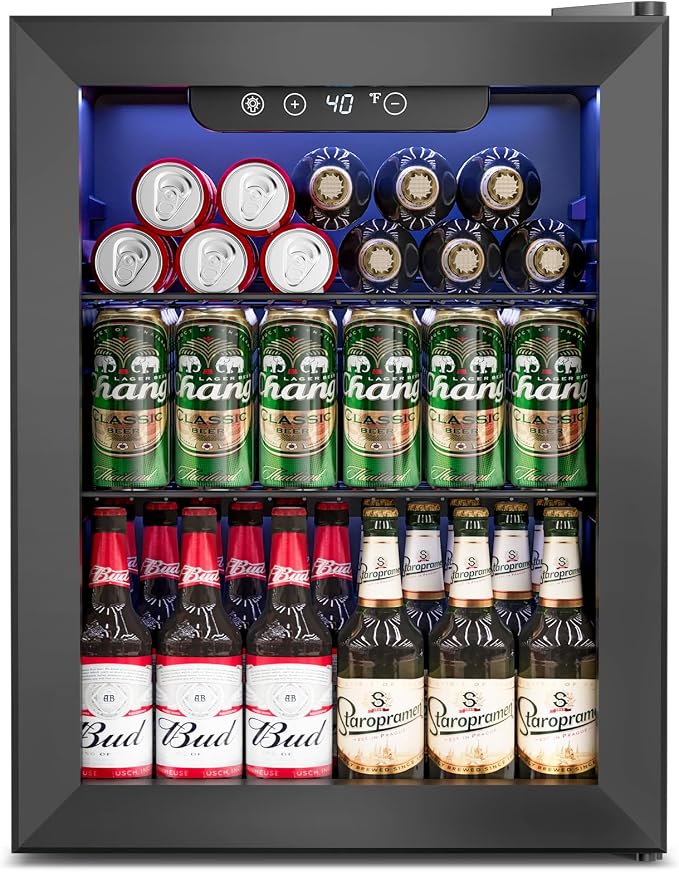 1.7 Cu.Ft Beverage Refrigerator Cooler by Feelfunn