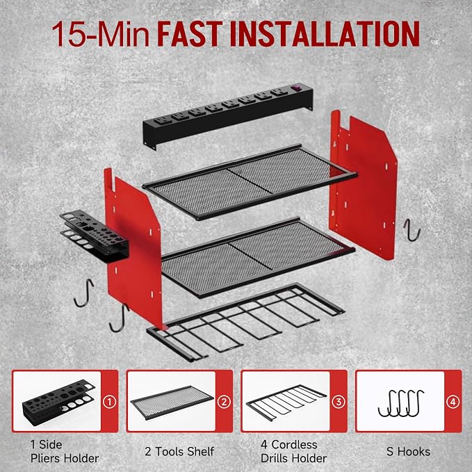 Power Tool Organizer Wall Mount - Image 5