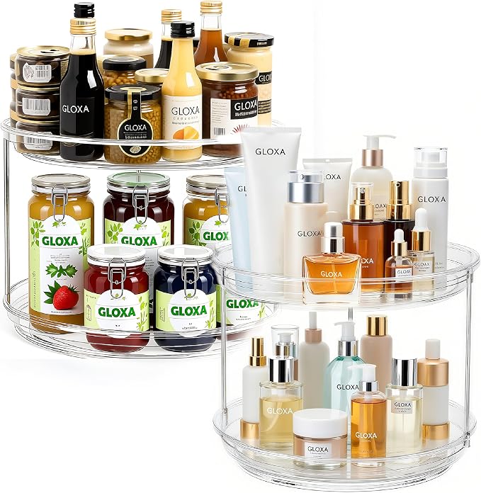 2 Tier Lazy Susan Turntable Organizer - Image 9