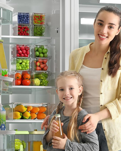KEMETHY 11 Pack Refrigerator Organizers and Storage, Stackable Fridge Organizer - Image 7