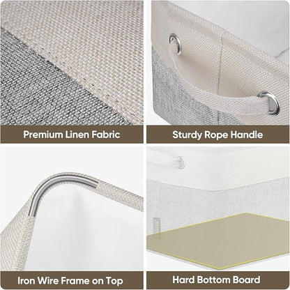 BALEINE 3 Pack Fabric Storage Bins - Image 7