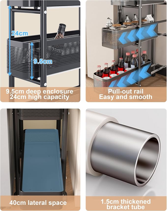 UMDONX Slim Storage Cart 5 Tier - Image 5
