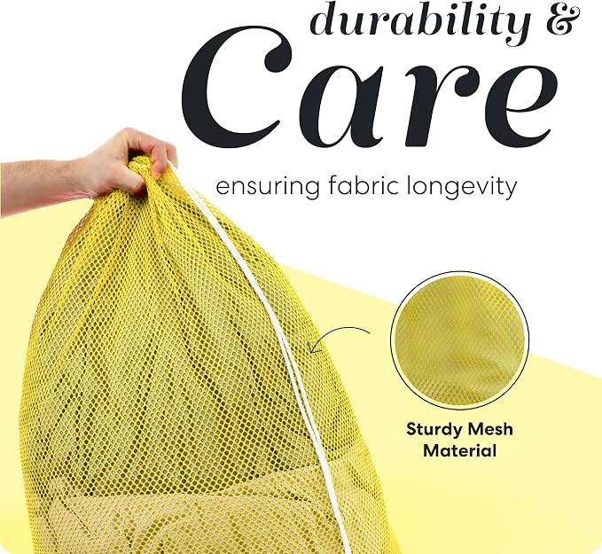 Handy Laundry Mesh Laundry Bags XL 24" x 36" – Heavy Duty, Durable Drawstring - Image 4