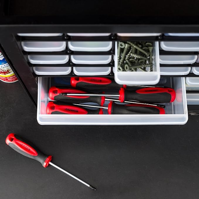 IRIS USA 36-Drawer Storage Cabinet, Garage Tool Screws, Made in USA, Electronics - Image 6