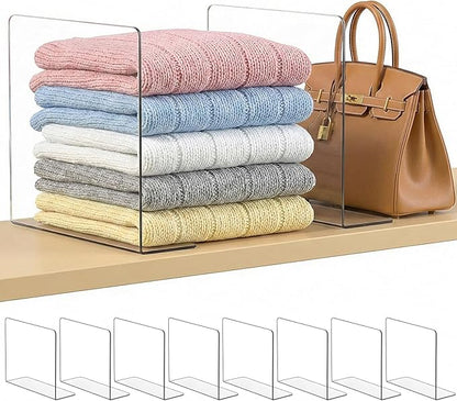 SortNStore Shelf Dividers for Closet Organization: 10" Tall x 12" Deep by SortNStore