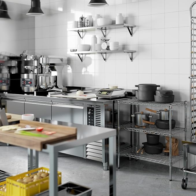 18" Deep x 30" Wide x 34" Height Wire Shelving Kit | 3-Tier | NSF Commercial - Image 8