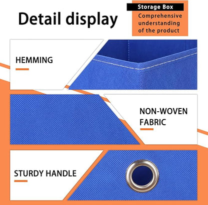 Foldable Storage Cubes Bins, 11 Inch Cloth Storage Cube Fabric Storage Box - Image 7