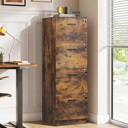 DEVAISE 4 Drawer Wood File Cabinet - Image 2