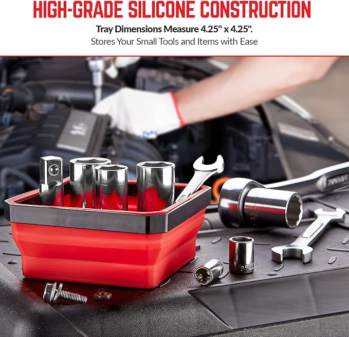 SANDOR Collapsible Magnetic Parts Tray Set - Image 3