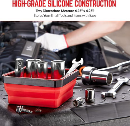 SANDOR Collapsible Magnetic Parts Tray Set - Image 3