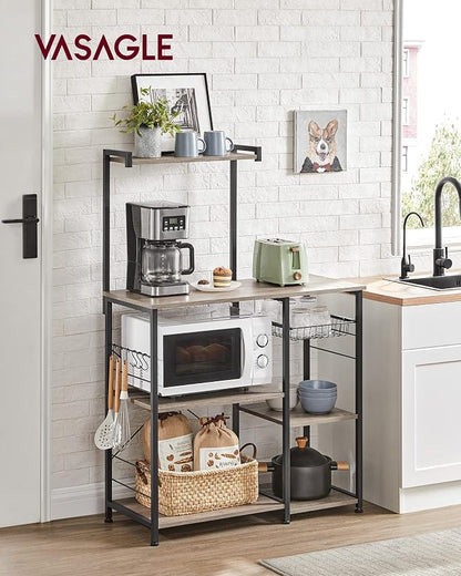 VASAGLE Baker's Rack, Microwave Stand, Kitchen Storage Rack - Image 2