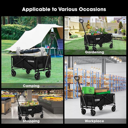 VIVOSUN Collapsible Folding Wagon, Outdoor Utility - Image 7