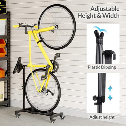 Sttoraboks Vertical Bike Stand, Freestanding Bike Rack Garage Storage Upright - Image 8