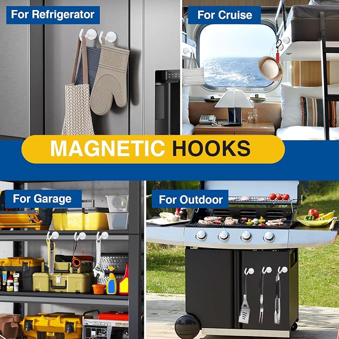 E BAVITE Magnetic Hooks, 85 LB Heavy Duty Magnet - Image 4