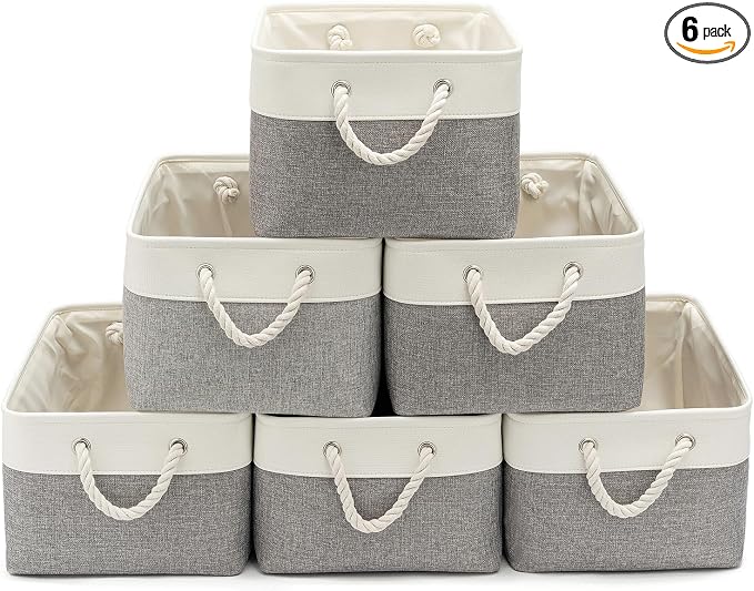 15.7x11.8x8.26 Inch Fabric Large Storage Bins by VQRTEXAStorageBasket