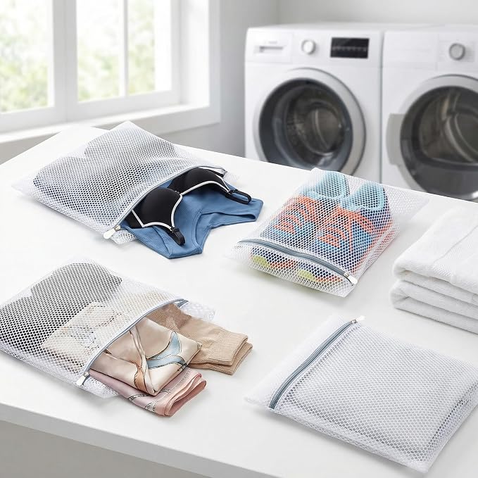 4Pcs Mesh Laundry Bags Delicates Lingerie Wash Bags - Image 2