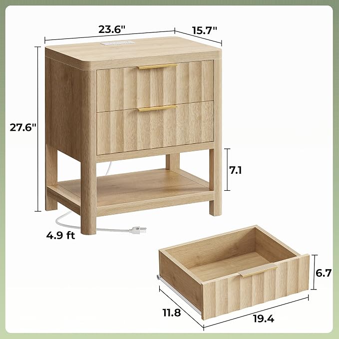 Huuger 27.6 Inch Tall Night Stands - Image 2