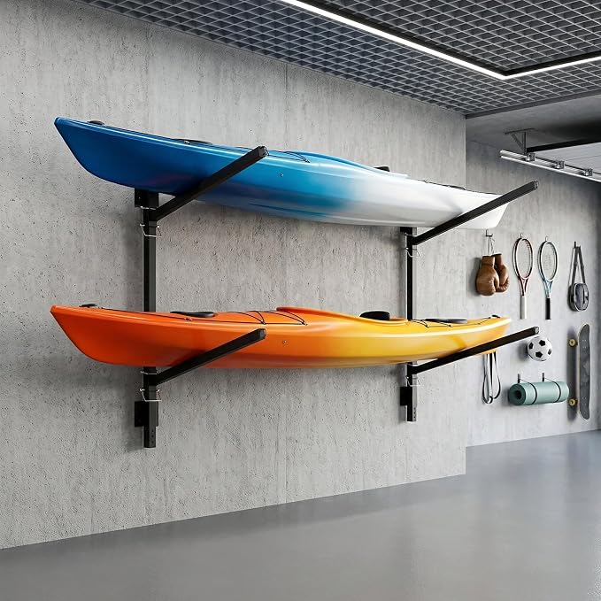 LILYPELLE Kayak Storage Rack, Heavy Duty Kayak Rack, Wall Mount, Freestanding - Image 9