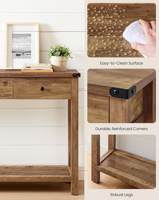 VASAGLE LIRY Collection Narrow Console Table - Image 6