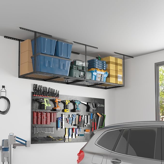 FLEXIMOUNTS 2x8 Garage Storage Rack, Adjustable Overhead Storage Organization - Image 5