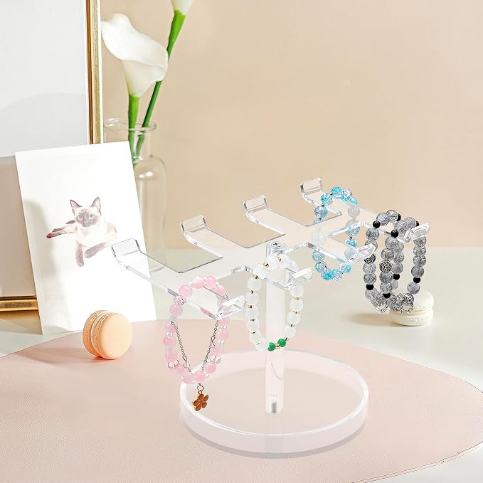 Bigfety Bracelet Holder Organizer, Acrylic Bracelet Display Stand - Image 5
