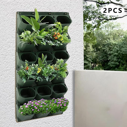 36-Pot Vertical Wall Planter, Modular Stackable Garden - Image 3