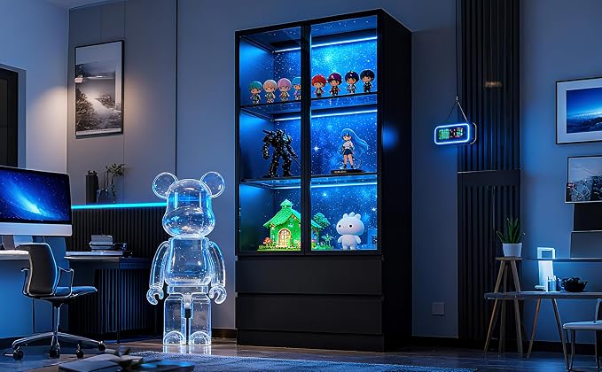 63'' Tall Glass Display Cabinet - Image 3