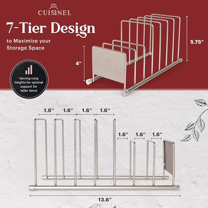Cuisinel Lid and Dish Organizer Rack - Image 2