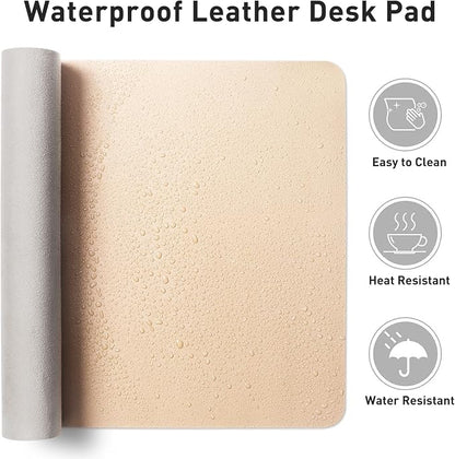 Aothia Large PU Leather Desk Pad Protector – Non-Slip Mouse Pad & Writing Mat - Image 7