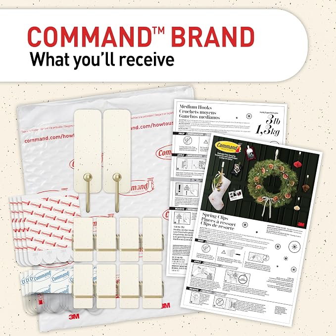 Command Mixed Hooks Pack, Vanilla Bean Limited Edition, 2 Medium Hooks - Image 8