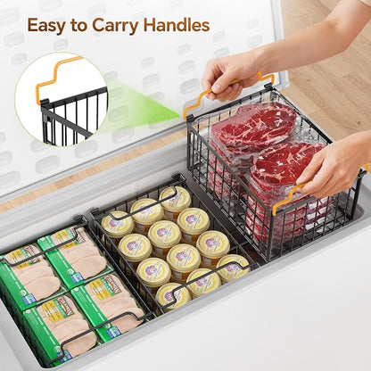 Freezer Organizer Bins, Enlarged Stackable Deep Chest Freezer Organizer Bins - Image 4