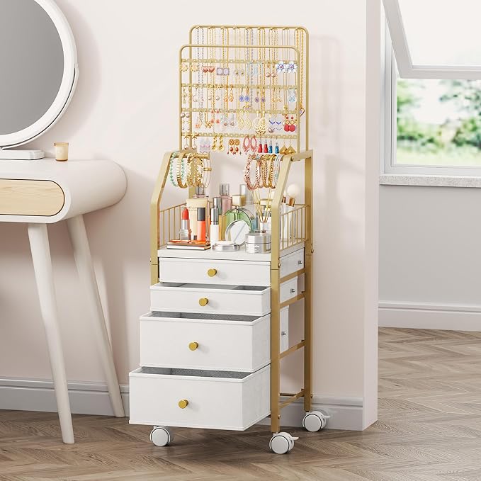 SWTYMIKI Gold Jewelry Organizer Stand by SwtyMiki-TidyHomeSweetLife