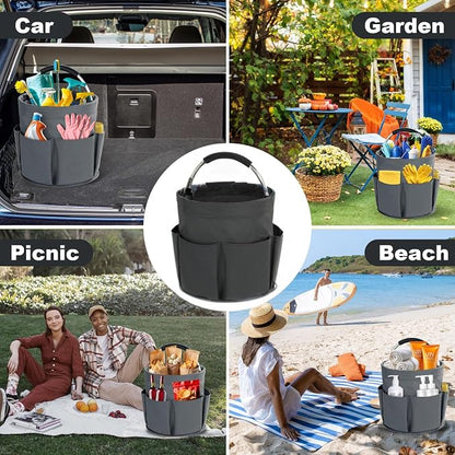 Cleaning Caddy with Handle, Cleaning Products Organiser, 17L Foldable Storage - Image 7