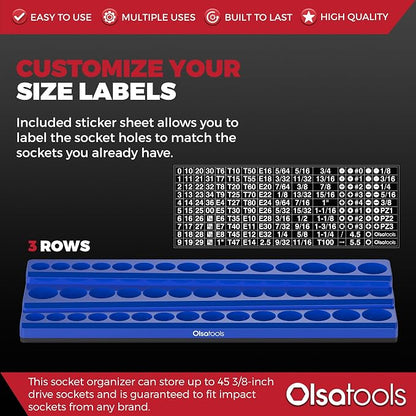 Olsa Tools Magnetic Socket Organizer - Image 2