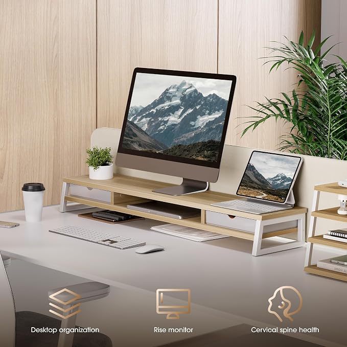 Fenge Dual Monitor Stand, Monitor Riser - Image 7