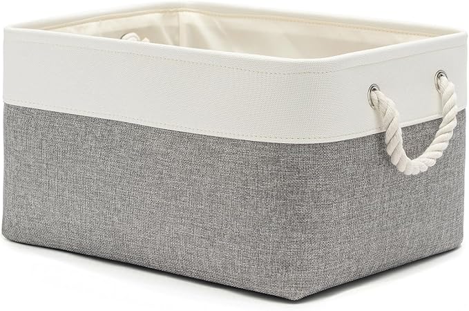 15.7x11.8x8.26 Inch Fabric Large Storage Bins by VQRTEXAStorageBasket