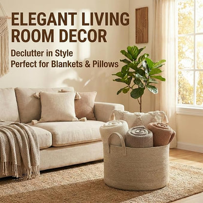JMvicyroam 115L Extra Large Blanket Basket - Image 2